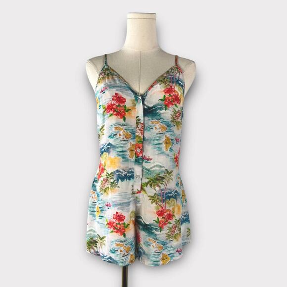 Majorelle Tudo Bem Romper in Hawaiian Multi - Picture 2 of 8